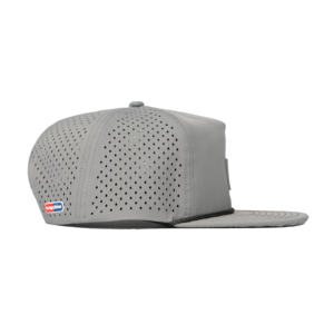 Casquette de sport TCAP Chine 5 panneaux non structurée en PVC perforée au laser imperméable - Product Image 3