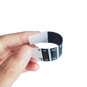 Uốn cong cơ thể vật nuôi tái sử dụng trán đầu quy mô sốt Nhiệt kế đo dải cho hộ gia đình sử dụng - Product Image 1