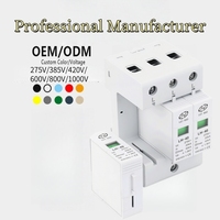 Parafoudre CA 20kA 40kA 275V 3P LEIHAO pour usine, dispositif de protection contre les surtensions solaires avec certificat CE
