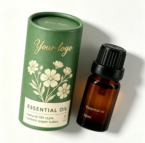 Tube en papier kraft personnalisé pour cosmétiques, crème pour les yeux, mouchoirs de voiture, bougies, huiles essentielles, emballage de parfum, cylindre en carton durable - Product Image 1