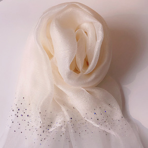 Bufanda <span class=keywords><strong>de</strong></span> seda 100% para mujer <span class=keywords><strong>de</strong></span> alta calidad chal <span class=keywords><strong>de</strong></span> seda Real <span class=keywords><strong>de</strong></span> moda <span class=keywords><strong>de</strong></span> cristal Dubai 16 colores - Product Image 3