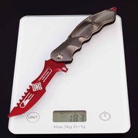 Arena Breakout juego que rodea Rui conejo cuchillo plegable arma sin cuchilla modelo Navidad cuchillo arma modelo niño juguete