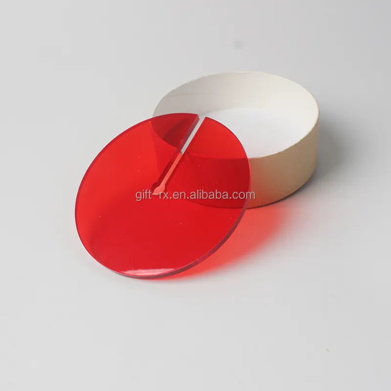 Personalizado transparente acrílico cuadrado en blanco regalo personalizado de vidrio acrílico claro Montaña Rusa