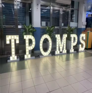 Lettres lumineuses de chapiteau empilables en acier inoxydable étanches à LED RGB de 3 pieds et 4 pieds pour mariage, fête, bureau, magasin de détail - Product Image 6