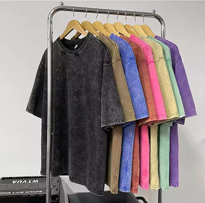 เสื้อยืดผู้ชายไซส์ใหญ่ ขายส่ง ผ้าฝ้าย 100% พิมพ์ลายวอเตอร์มาร์ค ซักแล้วแห้งเร็ว ทรงบ็อกซี่ สไตล์จีน ลายเรียบ - Product Image 1