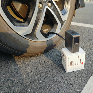 Pompe à air portable mini haute pression 150 PSI durable pour <span class=keywords><strong>vélo</strong></span>, ballon et <span class=keywords><strong>pneu</strong></span>, avec valves Schrader et Presta et manomètre - Product Image 4