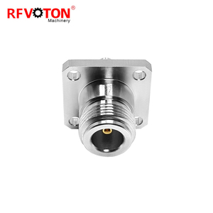 SMA ตัวเชื่อมต่อแจ็คตัวเมียเป็น N ชนิดตัวเมียแผงทองเหลืองกันน้ำติดตั้งหน้าแปลน N-SMA อะแดปเตอร์ตัวเชื่อมต่อโคแอกเซียล <span class=keywords><strong>kkf</strong></span> RF - Product Image 6