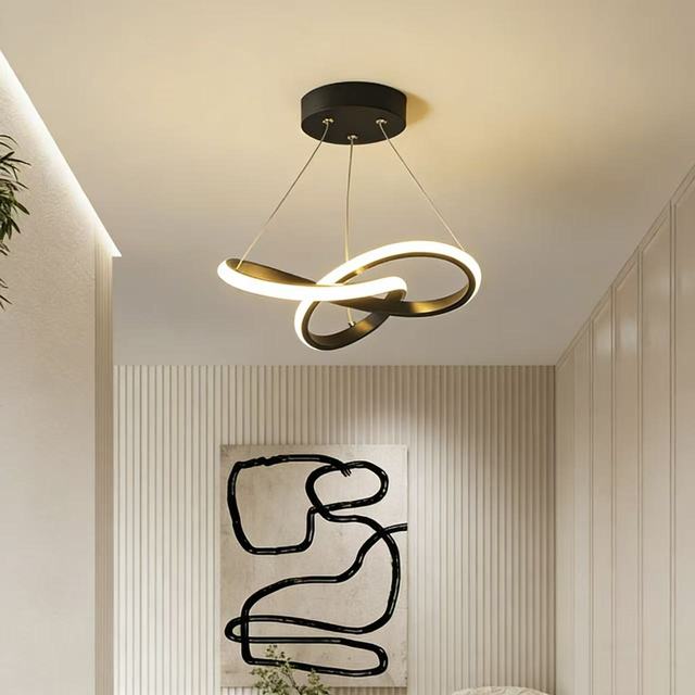 Modern Minimalist Irregular Led Pendant Lamp Creative Small Pendant Light for Entryway Corridor Bedroom