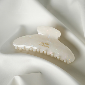 مشبك شعر بمخلب ليوو بطراز كوري بشعار مخصص بالطباعة الحرارية من أسيتات السليلوز الصديقة للبيئة بنمط رخامي وحجم 11 سم - Product Image 4