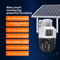 Caméra de surveillance solaire AOV personnalisée, étanche, pour extérieur, avec moniteur sans fil haute définition, caméra intelligente