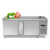 Nouveau Réfrigérateur Commercial 2026 pour la Conservation des Aliments, Congélateur à Double Température, Table de Refroidissement Plate en Acier Inoxydable 304