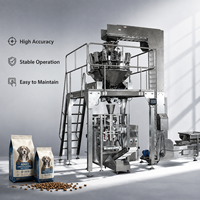 Machine d'emballage automatique multi-têtes pour aliments pour animaux de compagnie, système d'emballage VFFS haute vitesse
