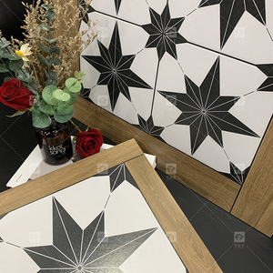 Nouveau Design Carreaux Sol 60x60 Carrelage de parquet en bordure de bois vintage Carrelage de sol rustique en porcelaine à faible absorption d'eau - Product Image 3