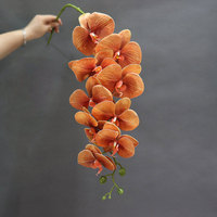 Orchidée Phalaenopsis Artificielle Grande Taille 90cm, 9 Têtes, Effet Naturel, pour Décoration Maison, Mariage et Scène (Vente en Gros)