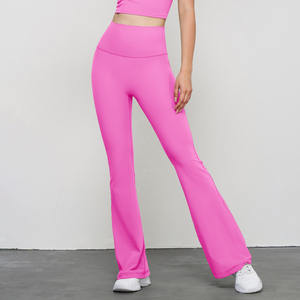 Pantalones de Fitness Wyplosz, Pantalones Ajustados con Corte de Campana, Logotipo Personalizado al por Mayor, Micro <span class=keywords><strong>La</strong></span> Yoga para Mujer # Colección Primavera-Verano 39;s Mid - Product Image 2