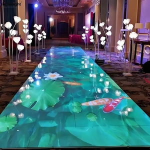 Pantalla Led de suelo rodante más vendida, baldosas de suelo Led, pantalla Led de suelo sensible a la presión - Product Image 1