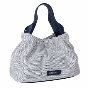 Bolsa de Mano de Lona de Alta Calidad con Diseño de Rayas y Cierre Magnético, Diseño Único para Compras y Desplazamientos en Verano - Product Image 2