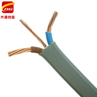 Twin Flat Electrical Wire 6242Y 2,5mm PVC Kupfer Grau Kabel CE für zertifiziertes Bvvb Rvvb Tps Twin Earth Kabel