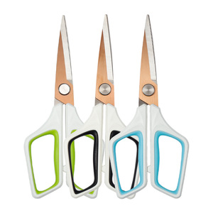 Office Scissors Stainless Steel Straight Head Blue White Green White Home Use DIY Craft Cutting Tools - Product Image 3