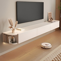 Meuble TV moderne en bois écologique et durable pour hôtel et usage domestique, avec support mural pour salon