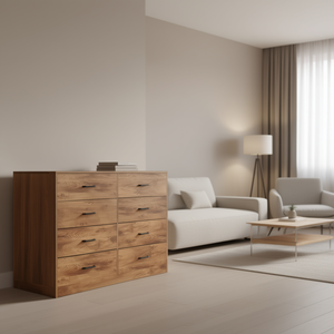 Mueble de Almacenamiento Minimalista de Madera con Cuatro Cajones, Organizador Vertical para Sala de Estar - Product Image 2