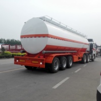 Réservoir de carburant efficace Semi-remorque 30-60m ³ Transport de carburant Semi-remorque Boîte à outils pneumatique Réservoir de carburant Semi-remorque