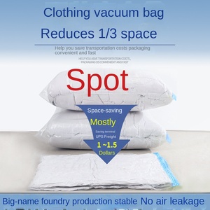 Sac de compression d'avertissement spécial, sac sous vide à fermeture éclair <span class=keywords><strong>anti</strong></span>-étouffement, vêtements transparents, sac en nylon refermable auto-scellant - Product Image 2