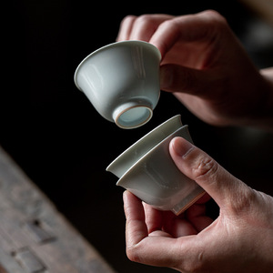 Porcelain <b>Tea</b> Cup Round Open Mouthed Master Cup For Kung Fu <b>Tea</b> <b>Set</b> Afternoon <b>Tea</b> Use - Product Image 1