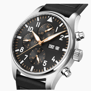Orologio di Lusso in Lega di Acciaio Inossidabile, Quadrante 40mm, Resistente all'Acqua 30m, Cronografo Luminoso, Cinturino 22mm, Movimento al Quarzo - Product Image 6