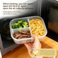 Nouvelles Tendances : Boîte à lunch en silicone haute transparence, compatible micro-ondes, boîte bento, récipient pour repas diététiques, boîte de conservation alimentaire