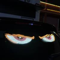 Nouvel écran LED USB animé pour pare-brise de voiture et camion, yeux de démon, lumière de décoration pour modification de fenêtre