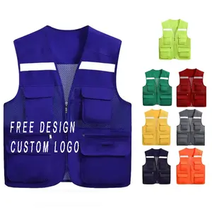 SevenDosong Manufacturer Customized Reflective Comfort Safety Vest Men's Work Vest High Visibility Reflective Vest