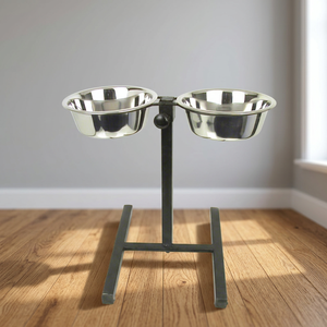 Comedero Ajustable para Perros de Acero Inoxidable, Redondeado, Cómodo, Ecológico, Ligero, Duradero, Sistema de Alimentación Automática, Grado Alimenticio - Product Image 3
