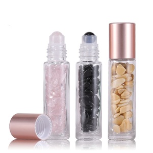 Flacon <span class=keywords><strong>de</strong></span> parfum <span class=keywords><strong>roll</strong></span>-<span class=keywords><strong>on</strong></span> <span class=keywords><strong>de</strong></span> luxe en verre <span class=keywords><strong>de</strong></span> cristal <span class=keywords><strong>de</strong></span> <span class=keywords><strong>jade</strong></span> <span class=keywords><strong>de</strong></span> 10 ml, flacon vide pour huiles essentielles avec bille en <span class=keywords><strong>pierre</strong></span> et capuchon en aluminium or rose - Product Image 2