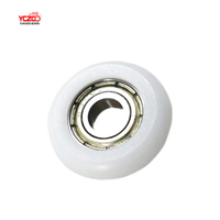 YCZCO Rodillos de Arco Circular de 30 mm de Diámetro, Cubierta de Polea con POM para Puerta Colgante
