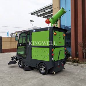 ألة كنس القمامة الأوتوماتيكية بأربع عجلات تعمل بمحرك إدارة وتعمل كآلة كنس لإزالة الجدران مع وظيفة رش المياه - Product Image 3