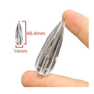 Vendita calda che affonda pesca in acrilico Bobber Bombard boe esche da pesca esche di mare - Product Image 6