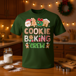 T-shirt natalizia coordinata per la famiglia di Cookie Baking Crew, per regali natalizi - Product Image 2