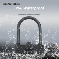 Verrou de moto intelligent KENRONE IP66 étanche, programmable, numérique, biométrique, à empreinte digitale, pour roue arrière, en métal, dernière génération