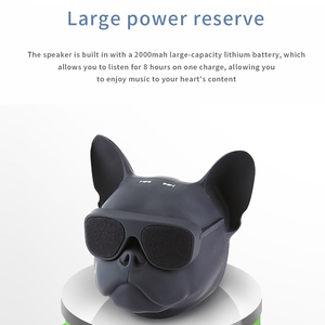 Mới Nhất Không Dây Mini Mát Đầu Chó Bulldog Thông Minh Loa Xách Tay HIFI 3D Hiệu Ứng Âm Thanh Stereo Loa - Product Image 4