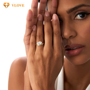 1.50ctw 14k ठोस सोने के अंडाकार आकार के लैबोड हीरा सोलिटेयर बाईपास सगाई शादी की पार्टी रिंग ट्रेंडी गहने निर्माता - Product Image 5