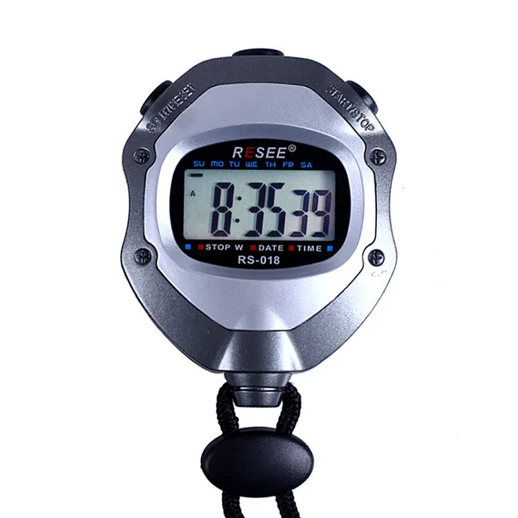 bicycle digital 2 Lap Memory Professional Stopwatch With Cheap Price LCD Digital Screen smart stop watch