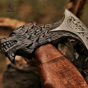 CUSTOM HAND MADE HIGH CARBON STEEL HUNTING VIKING TACTICAL TOMAHAWK HATCHET <b>AXE</b> - Product Image 1