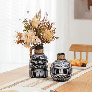 EAGLEGIFTS <span class=keywords><strong>Vase</strong></span> long en terre cuite en marbre Jarrones Decoracion Grandes Home Decoration <span class=keywords><strong>Grand</strong></span> <span class=keywords><strong>Vase</strong></span> à fleurs pour le salon - Product Image 6