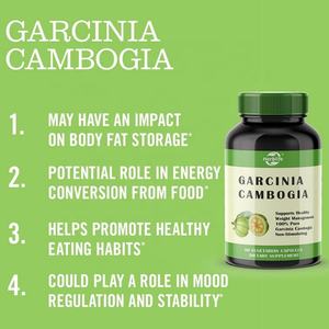 OEM Garcinia Cambogia (Suministro para 1 Mes) Garcinia Cambogia Pura 100% Extracto de HCA Concentrado al 60% - Product Image 4