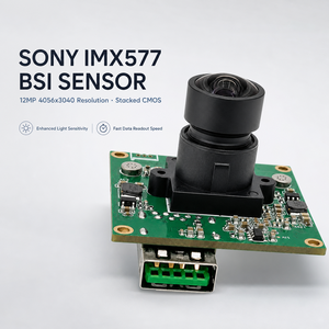 โมดูลกล้อง USB 12MP IMX577 ความละเอียด 4056x3040 Ultra HD พร้อมไมโครโฟนคู่ สำหรับเครื่องสแกนเอกสาร เครื่องแสดงภาพหนังสือ OCR - Product Image 1