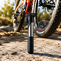 Pompe à vélo mini, pompe à air manuelle, corps métallique, gonflage rapide, gonfleur de pneus portable pour vélo de route, vélo de banlieue, cyclisme