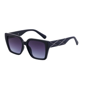 Lunettes de soleil carrées Fy-99128e, monture PC, protection UV400, unisexe, tendance, avec branches à motif diamant - Product Image 5