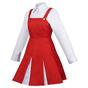 Disfraz de Eri, Camisa Roja y Blanca con Diadema de Cuernos, Disfraz para Actuaciones en Escenario para Mujeres Adultas - Product Image 3