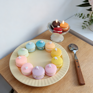 Colorful Macaron Shaped Soy Wax Scented <b>Candles</b> Cute Handmade <b>Gifts</b> for Home Decor Holiday Thanksgiving <b>Wedding</b> Birthday Party - Product Image 3